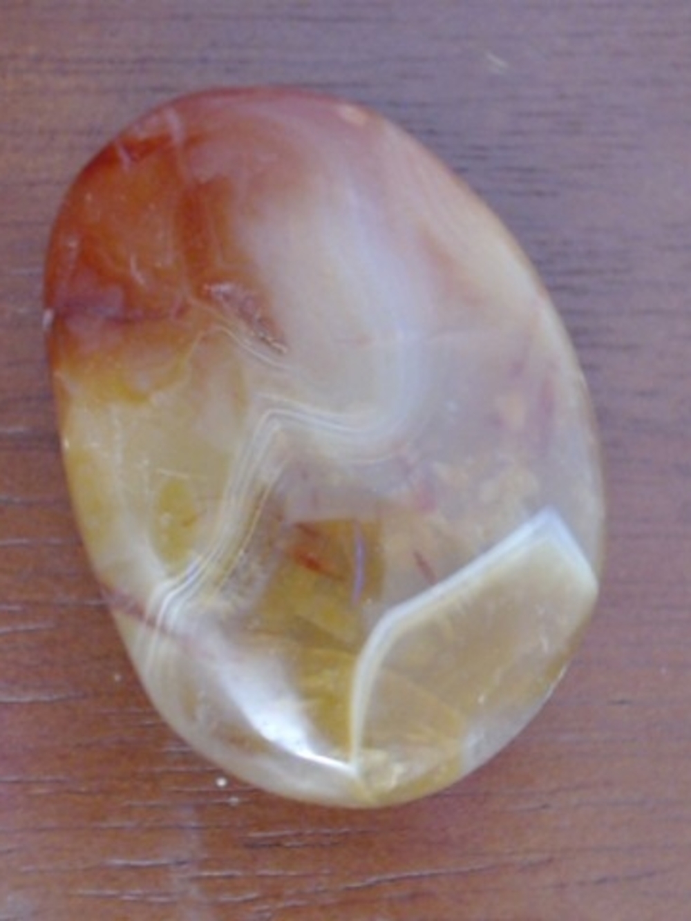 Polished Carnelian Agate Palm Stone Crystal